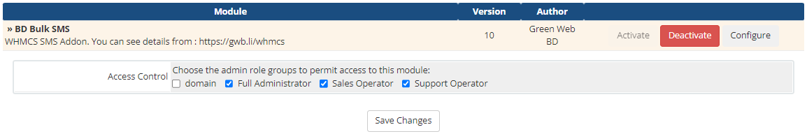 Free whmcs sms addon bd