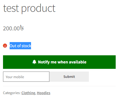 Back In Stock SMS WooCommerce Plugin